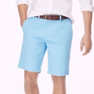 Washed Chino Flat Front Shorts